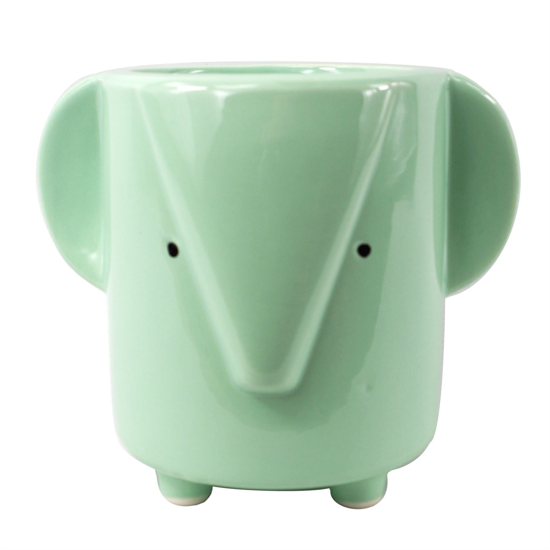 Ceramic Elephant Planter Animals Elephant 13cm-0