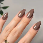 Glossy Long Pointed Press On Nails Set
