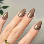 Glossy Long Pointed Press On Nails Set
