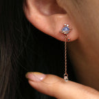 Moonstone saturn dangle earrings-1
