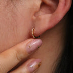 Classic Pave Huggie Earring