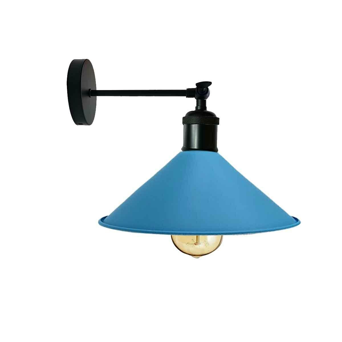 Industrial Blue Colour Wall Lamp Retro Light Vintage Wall Sconce Lights~2314-0