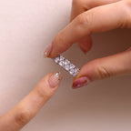 Chunky Heart Sparkle Adjustable Ring-3