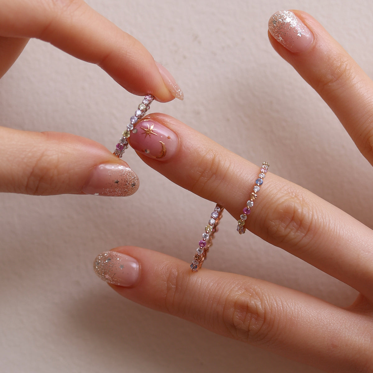 Colourful band ring-4