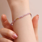 Amethyst beaded bracelet-0