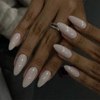 Medium-Length Acrylic Almond Press On Nails