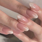 Medium-Length Acrylic Almond Press On Nails