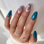 Medium-Length Acrylic Almond Press On Nails