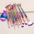 Mermaid 11-Piece Makeup Brush Set