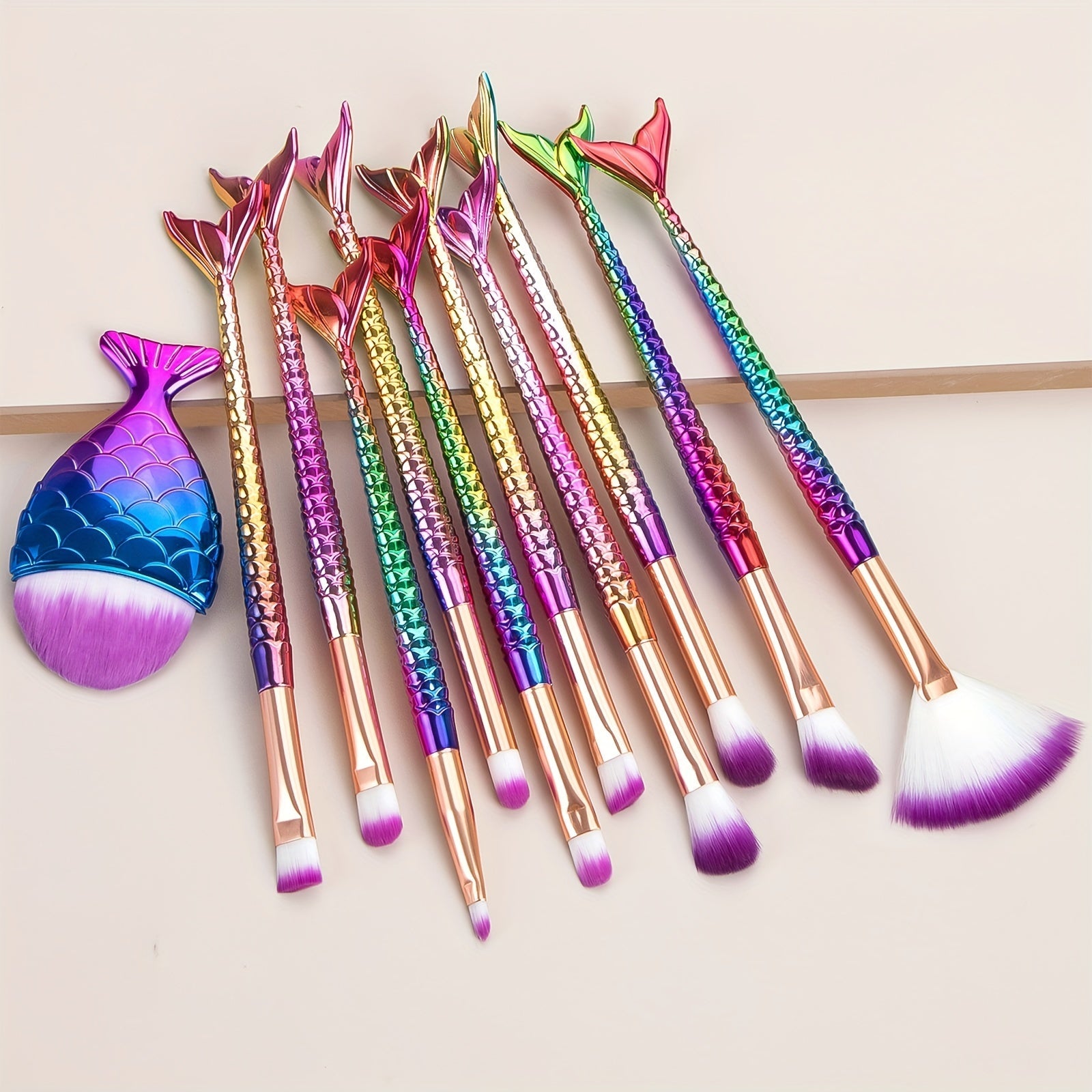 Mermaid 11-Piece Makeup Brush Set