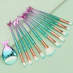 Mermaid 11-Piece Makeup Brush Set
