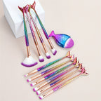Mermaid 11-Piece Makeup Brush Set