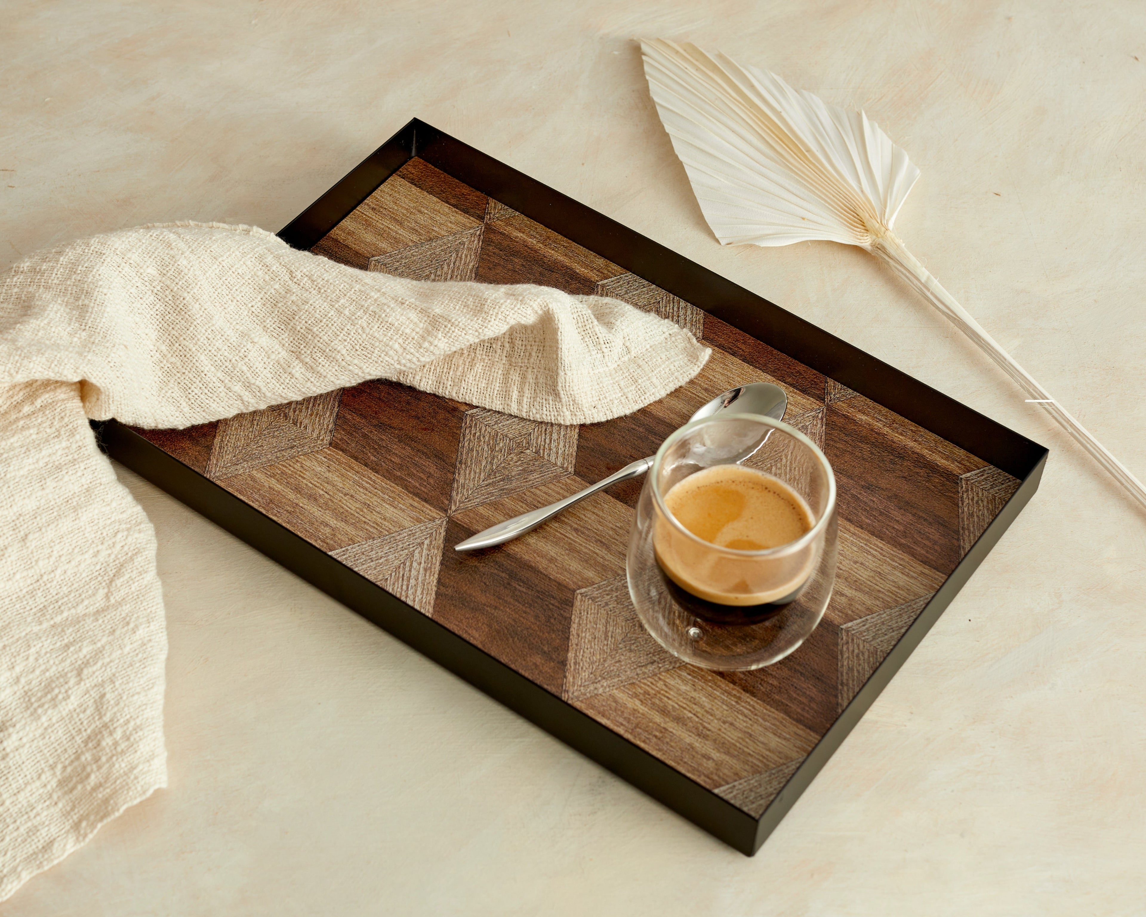 June Rectangle Iron Serving Tray-0