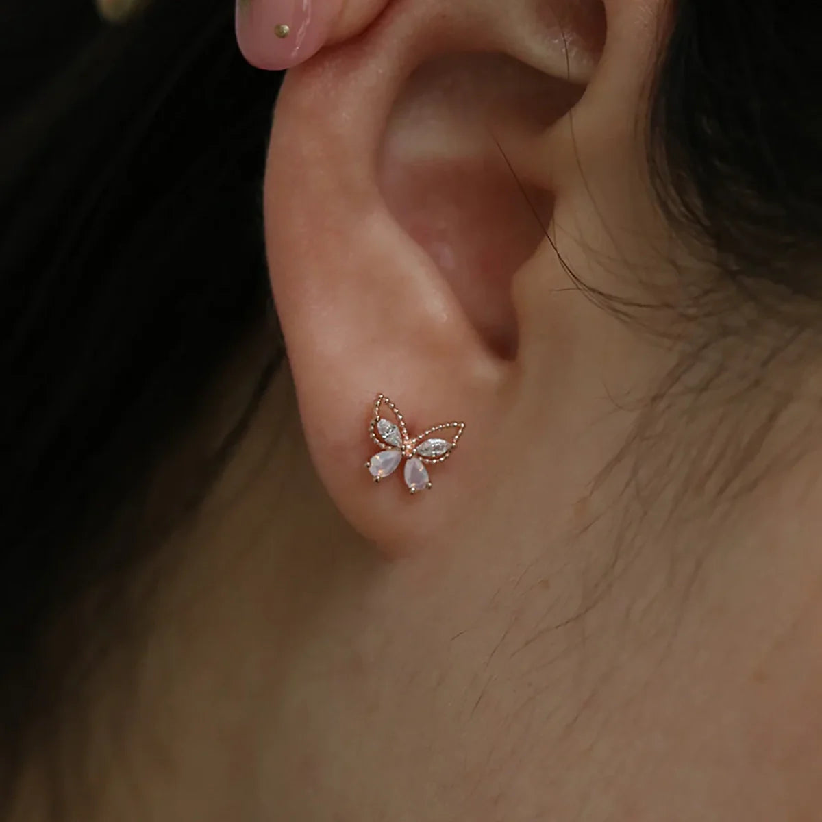 Moonstone Set In Rose Gold-2