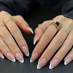 Medium-Length Acrylic Almond Press On Nails