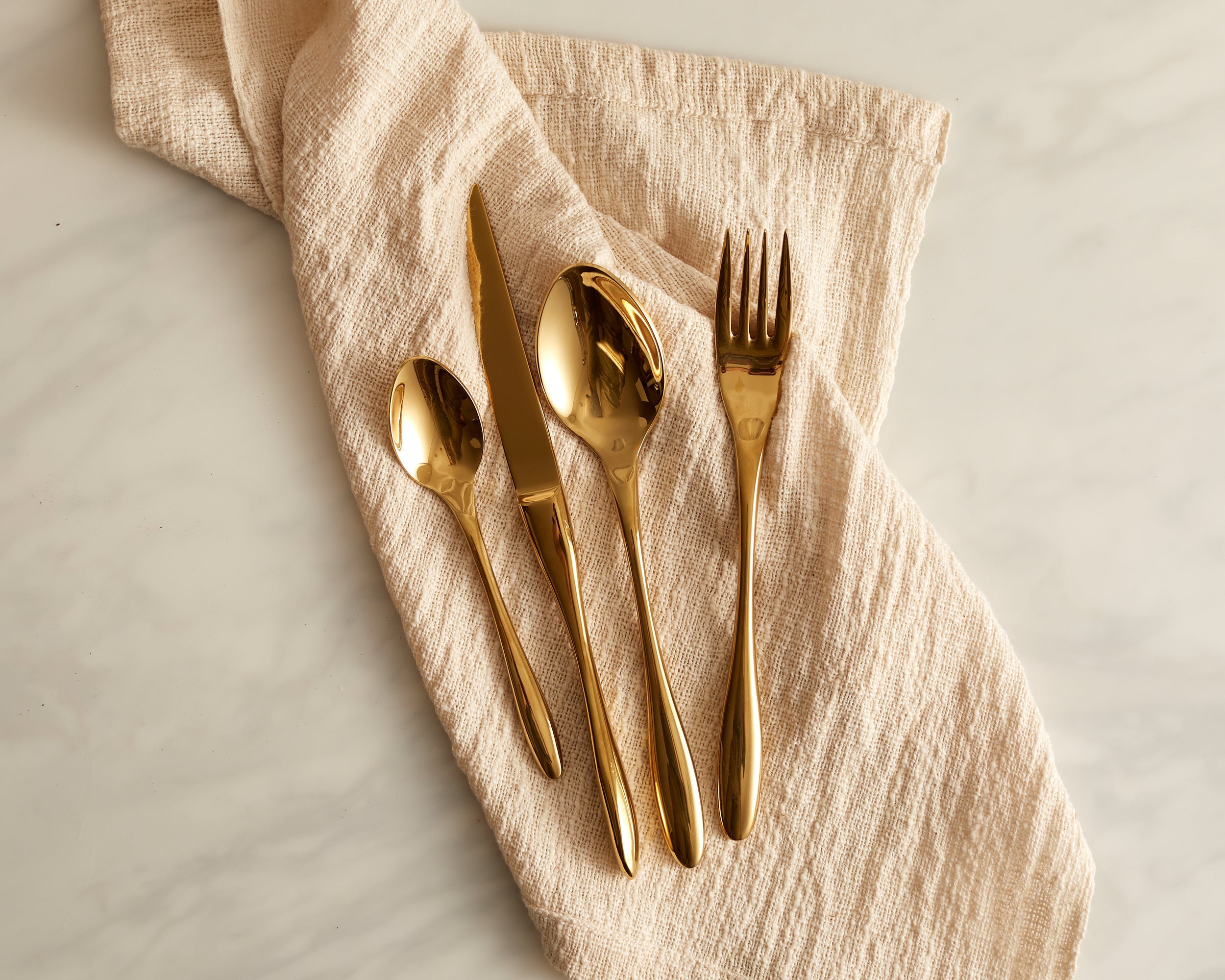 Gold Stainless Steel Cutlery Set