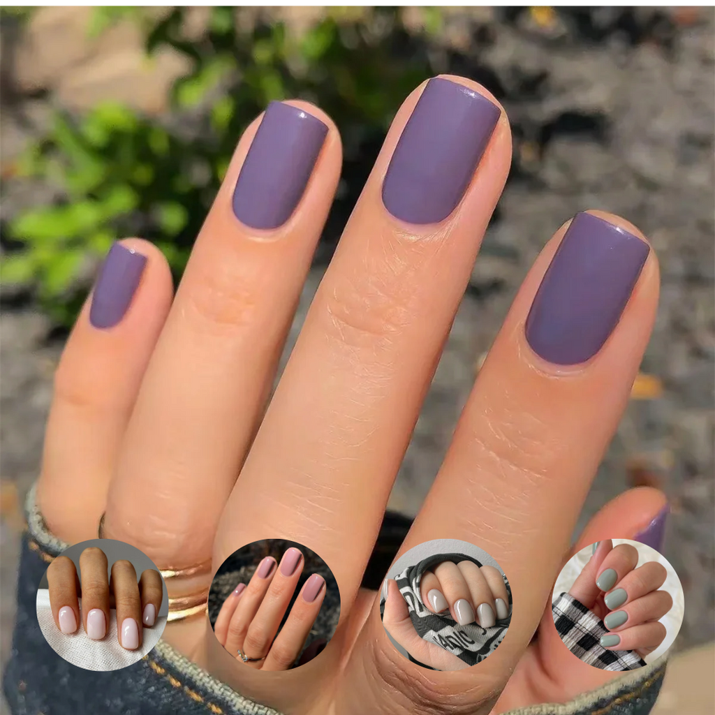 Glossy Acrylic Press On Nails