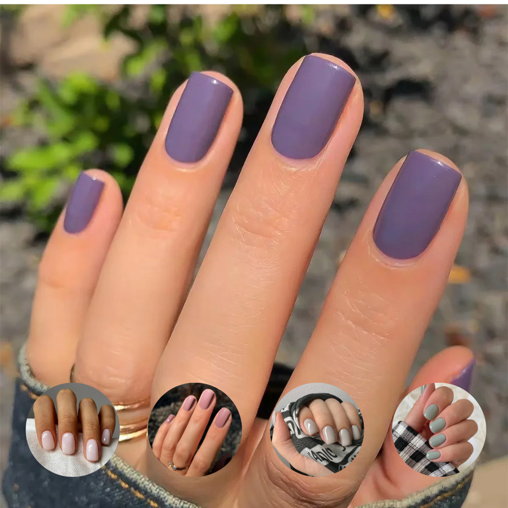 Glossy Acrylic Press On Nails