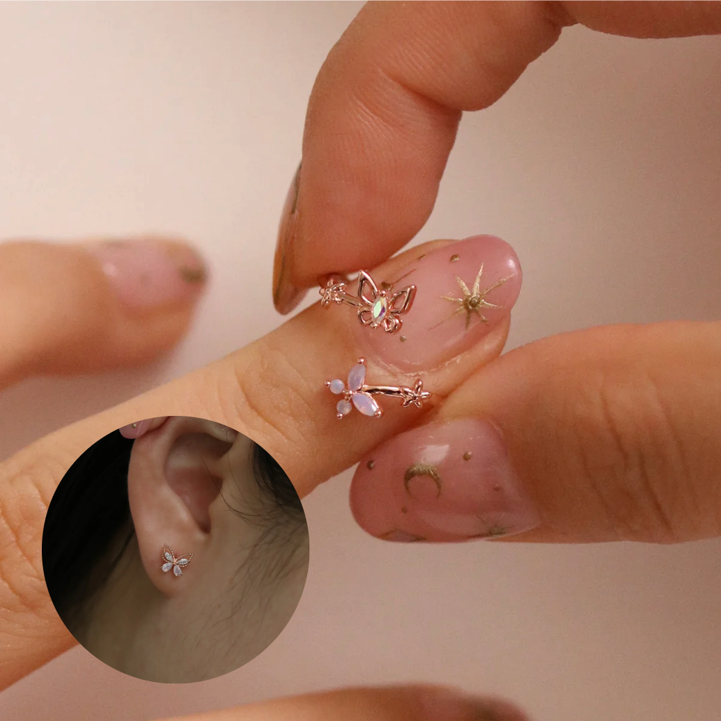 Moonstone Set In Rose Gold