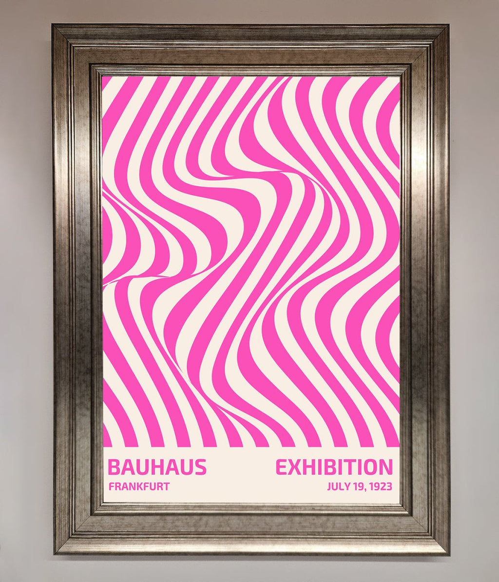 Bauhaus Pink Expedition Framed Wall Art