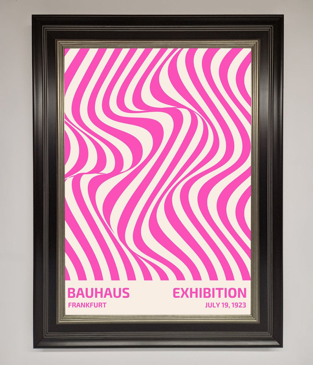 Bauhaus Pink Expedition Framed Wall Art