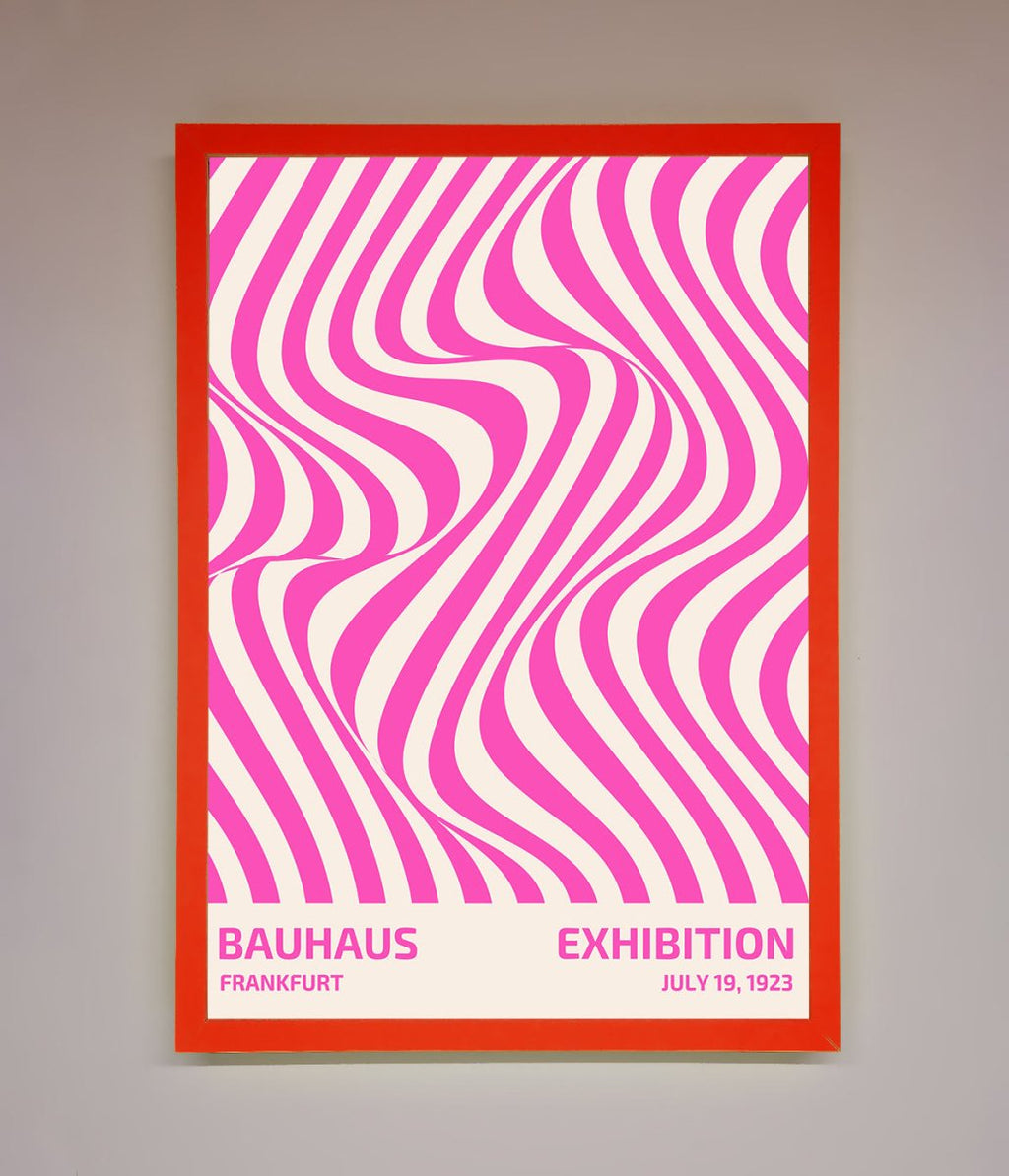 Bauhaus Pink Expedition Framed Wall Art