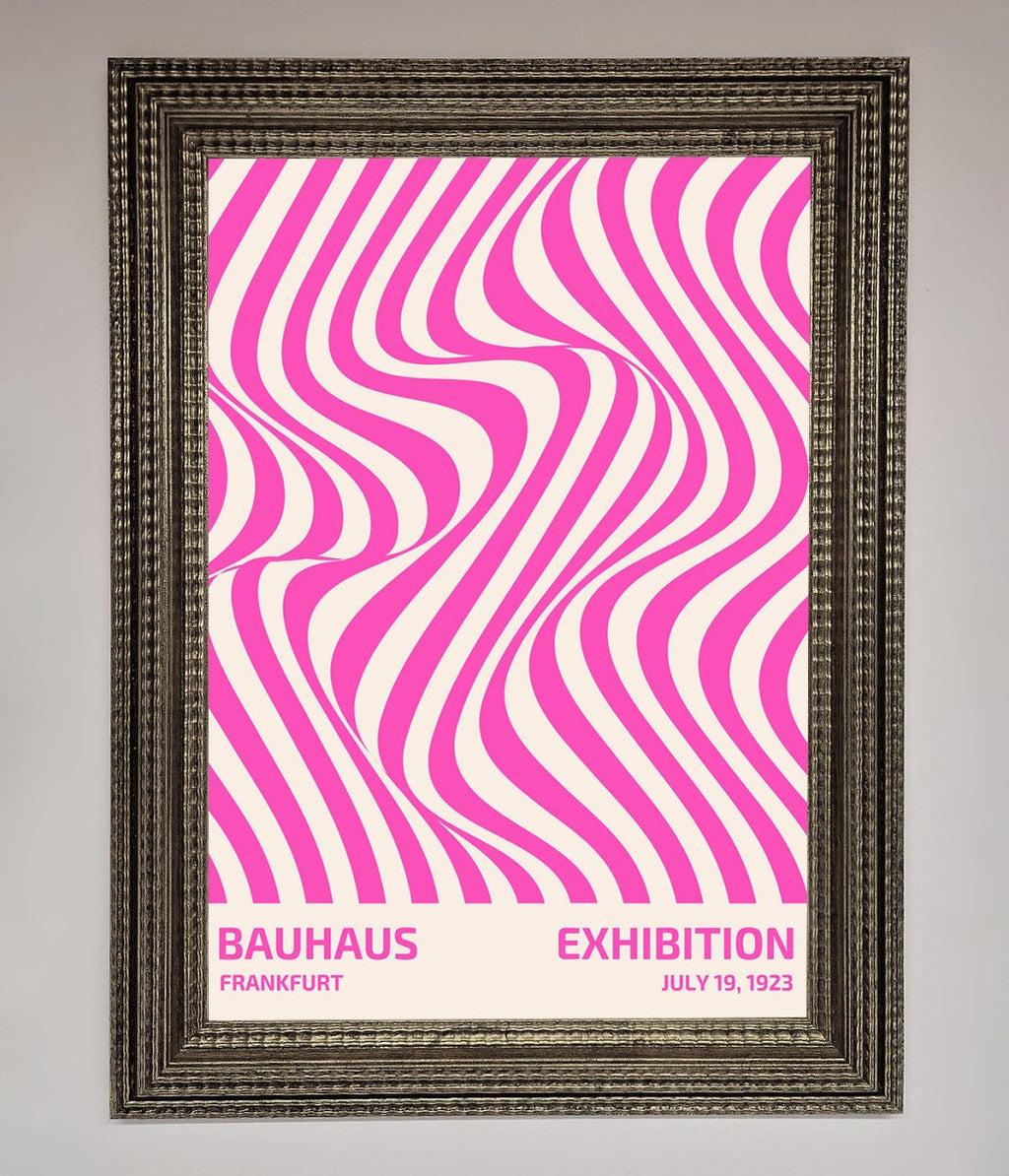 Bauhaus Pink Expedition Framed Wall Art