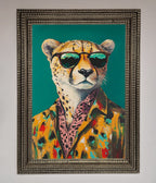 Cheetah With Sunglasses Framed Print