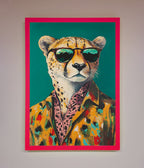Cheetah With Sunglasses Framed Print