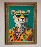 Cheetah With Sunglasses Framed Print