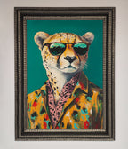 Cheetah With Sunglasses Framed Print
