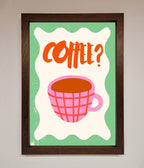 Coffee Pink Mug Framed Wall Art