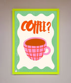 Coffee Pink Mug Framed Wall Art