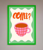 Coffee Pink Mug Framed Wall Art