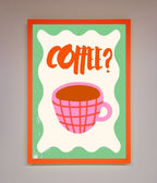Coffee Pink Mug Framed Wall Art