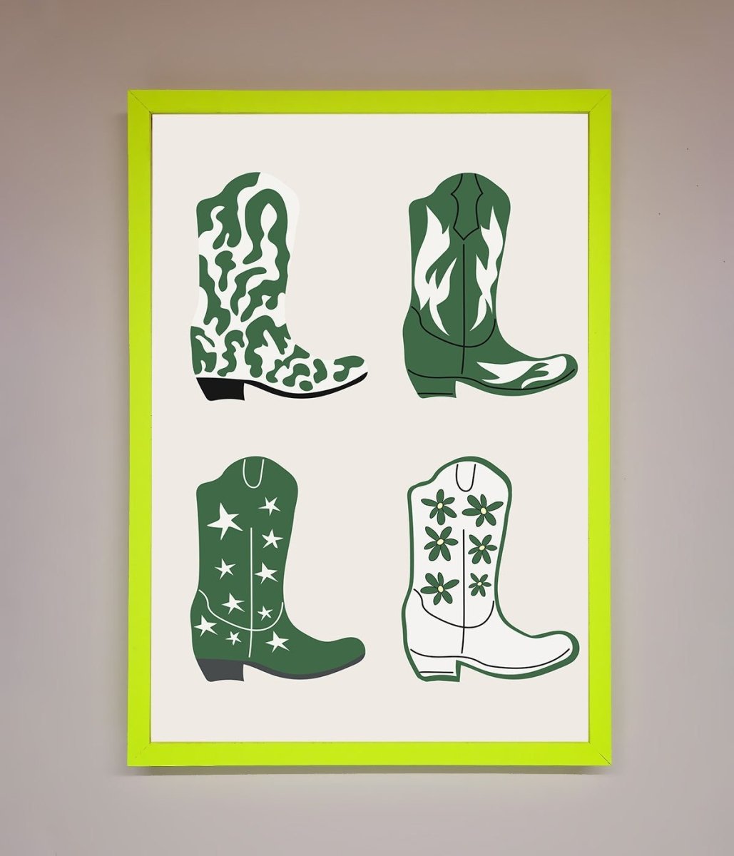 Cowboy Boots Framed Print