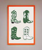 Cowboy Boots Framed Print
