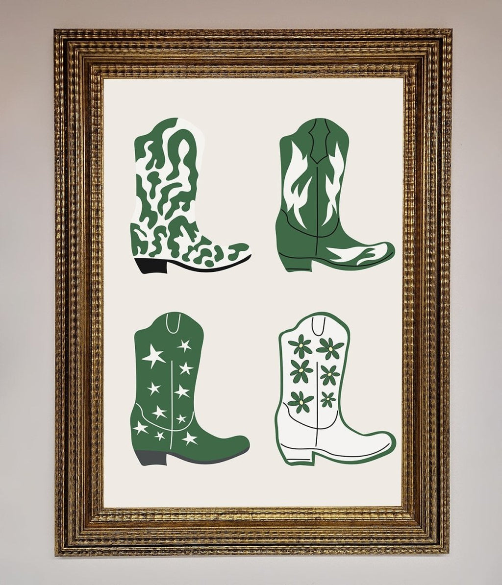 Cowboy Boots Framed Print