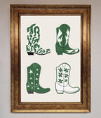 Cowboy Boots Framed Print