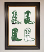 Cowboy Boots Framed Print