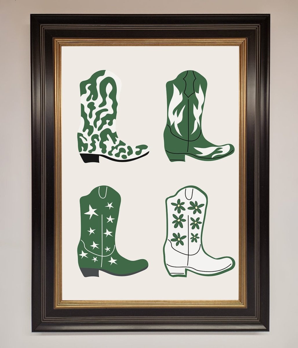 Cowboy Boots Framed Print