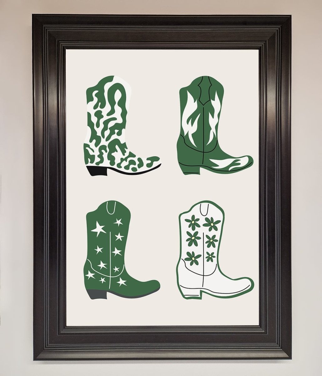 Cowboy Boots Framed Print