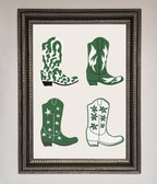 Cowboy Boots Framed Print