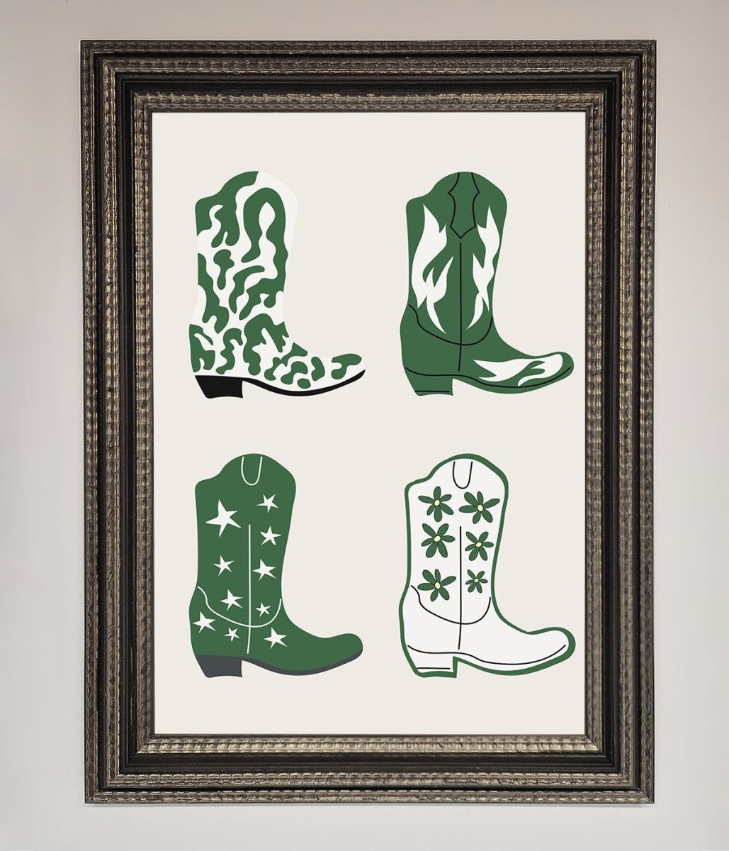 Cowboy Boots Framed Print