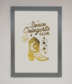 Cowgirl Boot Foil Framed Print