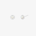 Opal cubic stud earrings-5