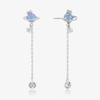 Moonstone saturn dangle earrings-5