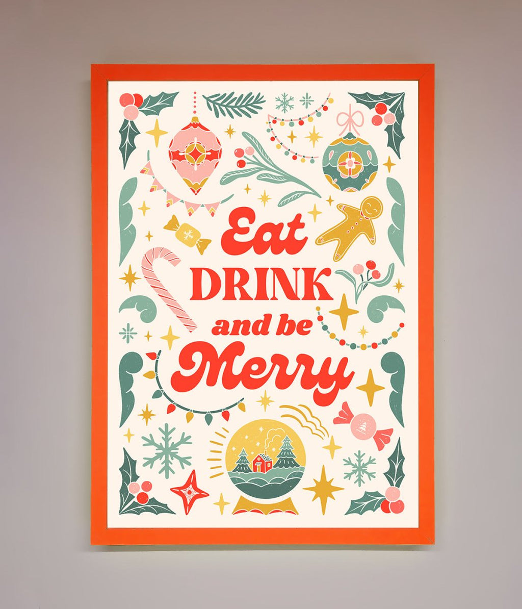 Be Merry Framed Poster