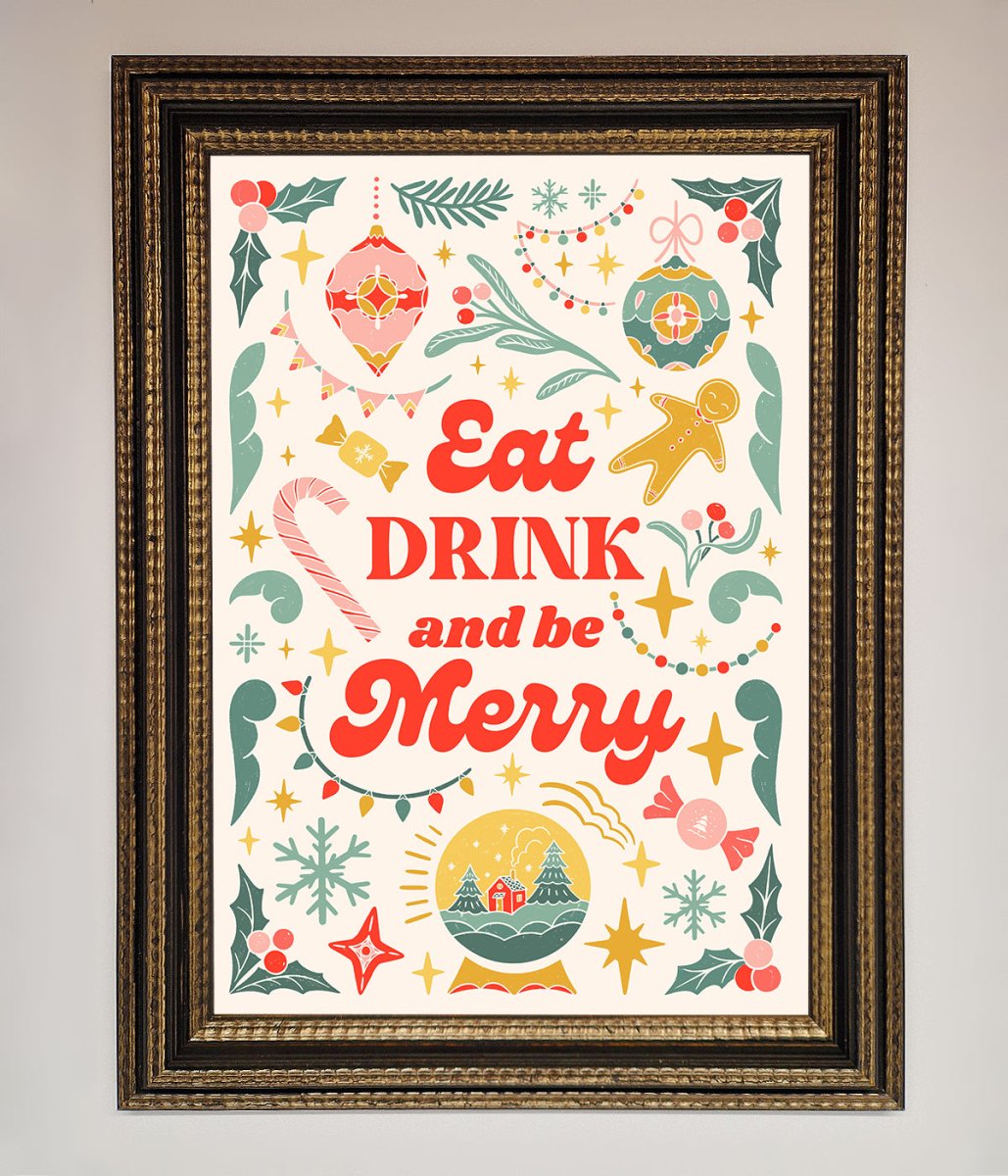 Be Merry Framed Poster