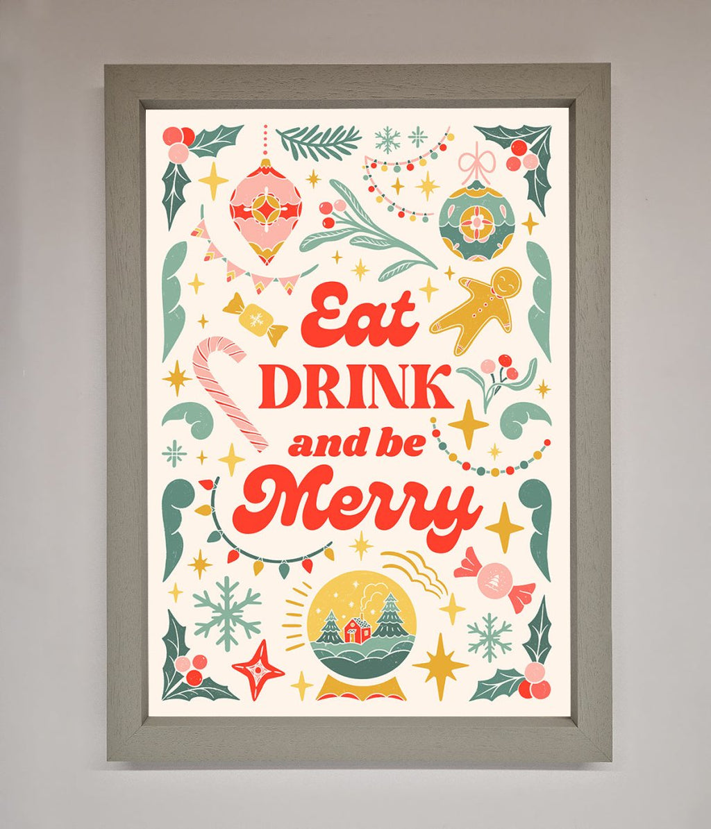 Be Merry Framed Poster